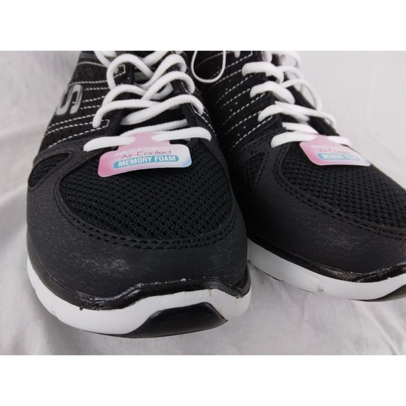 Skechers Synergy Look Book 11963S Black Running Shoes Sneakers Womens Size 9 - Picture 4 of 12